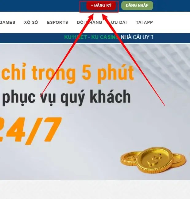 Thao tác đăng ký trên máy tính